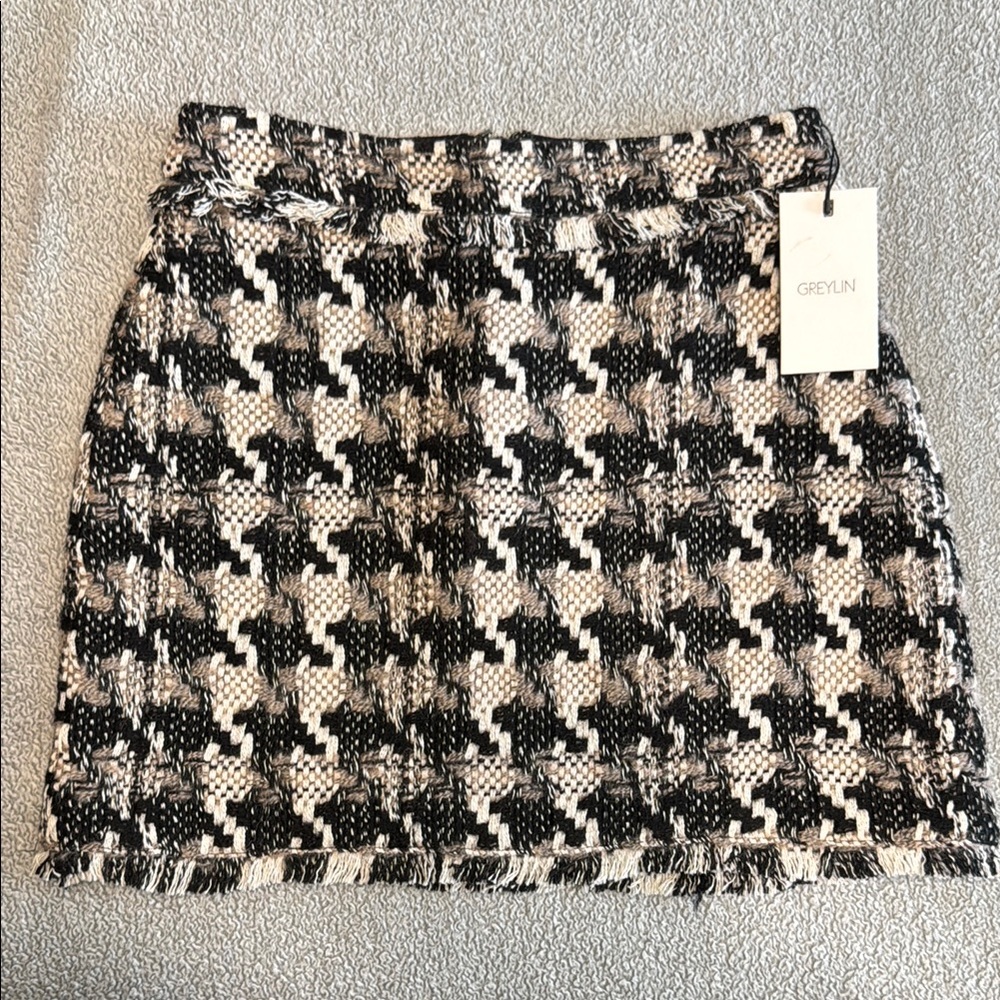 NWT Greylin Black and White Mini Pencil Skirt